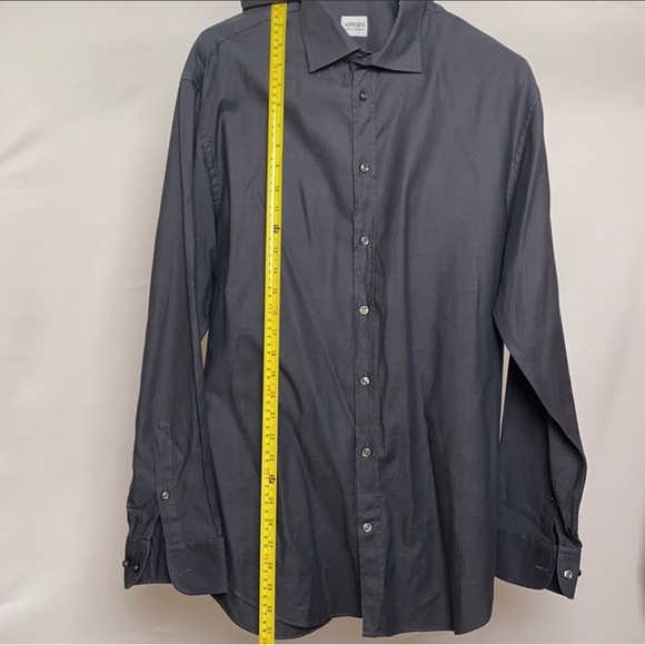 Slim fit Armani collezioni long sleeve dress shirt size 41/16 - Picture 2 of 11
